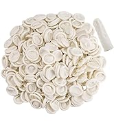 BTYMS 400 Count Latex Finger Cots Medium Fingertip Gloves Disposable Finger Rubber Tips Protector...