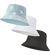 3 Packs Unisex Athletic Bucket Hat Solid Colors Sun Hat with UV Protection for Outdoor Sports Pac...