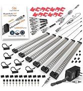 EBD LED Under Cabinet Lighting Touch Under Cabinet Lights Built-in Adjustable Cable & External Ca...