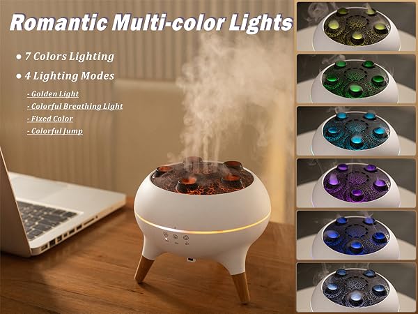 essential oil diffuser,aromatherapy diffuser with colorful light,air humidifier for office bedroom