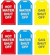 YEWROXY 24 PCS Shut Off Valve Tags, Plastic Plumbing Identification Tag for Home Business Basemen...