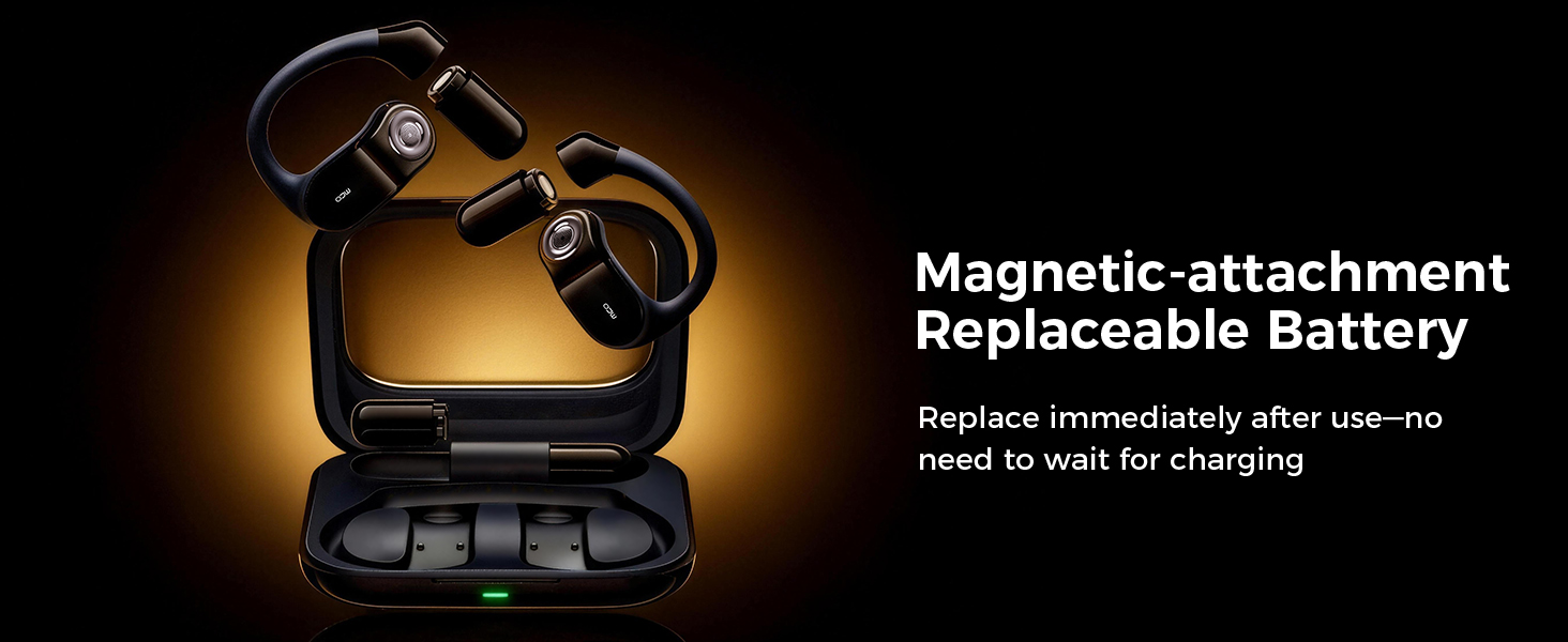 See how easily you can swap batteries and keep listening without worrying about run out of power