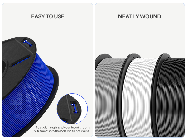 easy to use and neatly wound spool