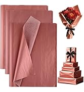 PLULON 60 Sheets Rose Gold Tissue Paper for Gift Bags, Gift Wrapping Paper Tissue Bulk for Crafts...