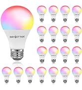 DAYBETTER Smart Light Bulbs, RGBCW WiFi Color Changing Led Bulbs, Smart Bulbs That Work with Alex...