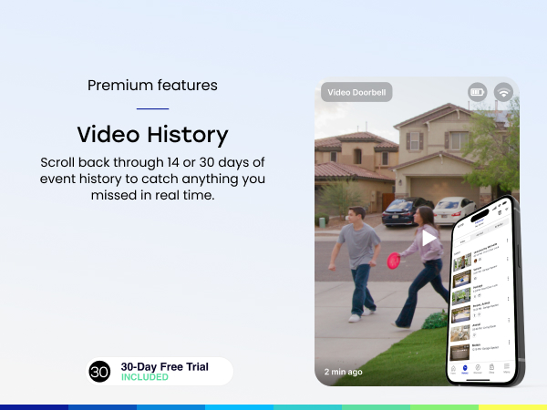 Video history up to 30 days