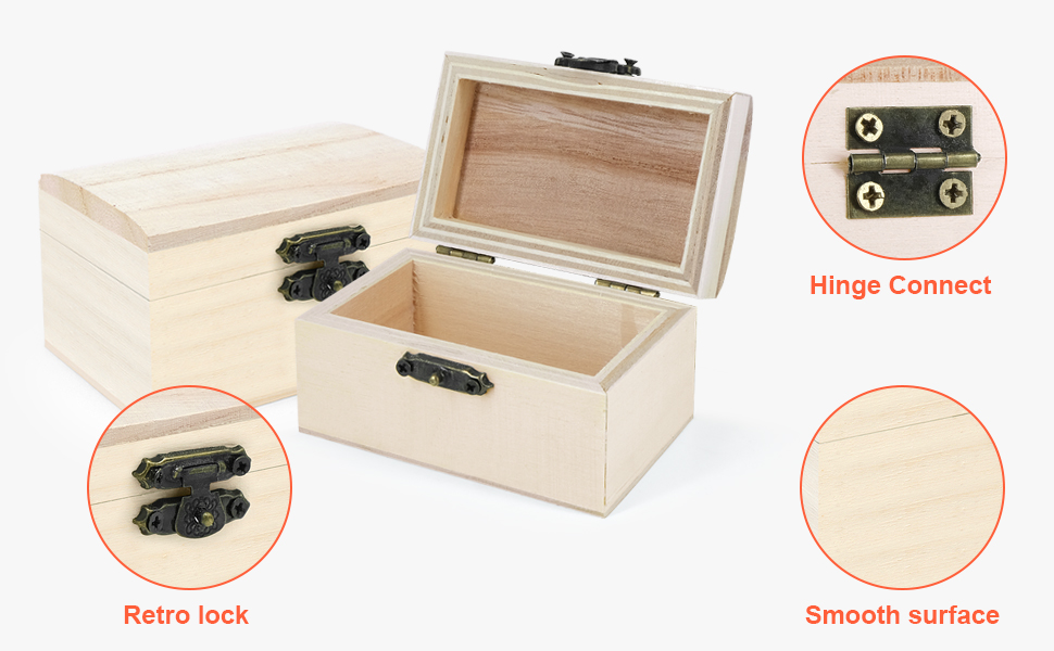 wood boxes for craft