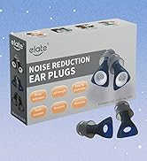Elate Ultra-Soft Silicone Ear Plugs for Sleeping, Snoring & Concerts | Reusable Hearing Protectio...