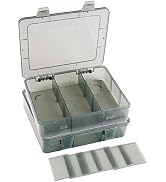 Vidifor 2 Pack Plastic Storage Organizer Box, Storage Container, Jewelry Organizer, Parts Storage...