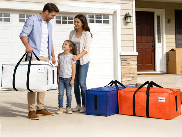 HOMESURE Supports 200lbs Heavy Duty Moving Bags - Durable Zipper & Wrap-Around Handles