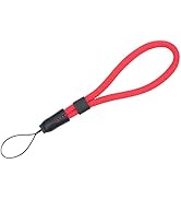 VKO Soft Wrist Strap - Rope Hand Strap for Point-and-Shoot, Mirrorless, Small Cameras - Red