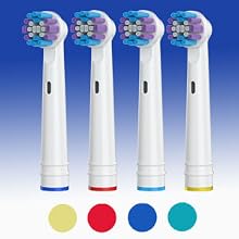 4Pack Replacement Toothbrush Heads for Oral-B
