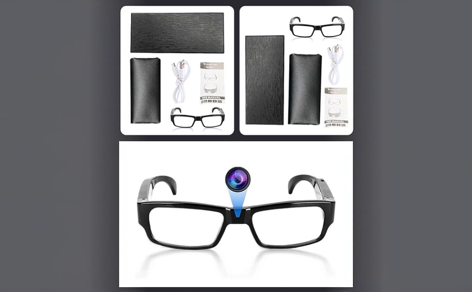 Spy camera glasses,Hidden camera glasses,Wearable camera,Glasses DVR,POV camera,Recording glasses