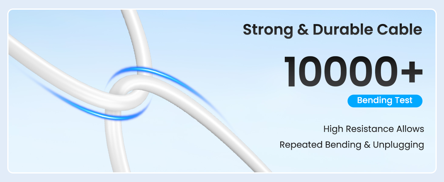10000+ Bending Test: Strong and Durable Cable