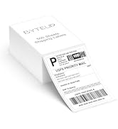 ByteUp 4x6 Direct Thermal Labels for Shipping, 500 Sheets Fanfold, Commercial Grade Permanent Adh...