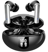 Wireless Earbuds Bluetooth Headphones, LED Power Display Earphones with Wireless Charging Case, 3...