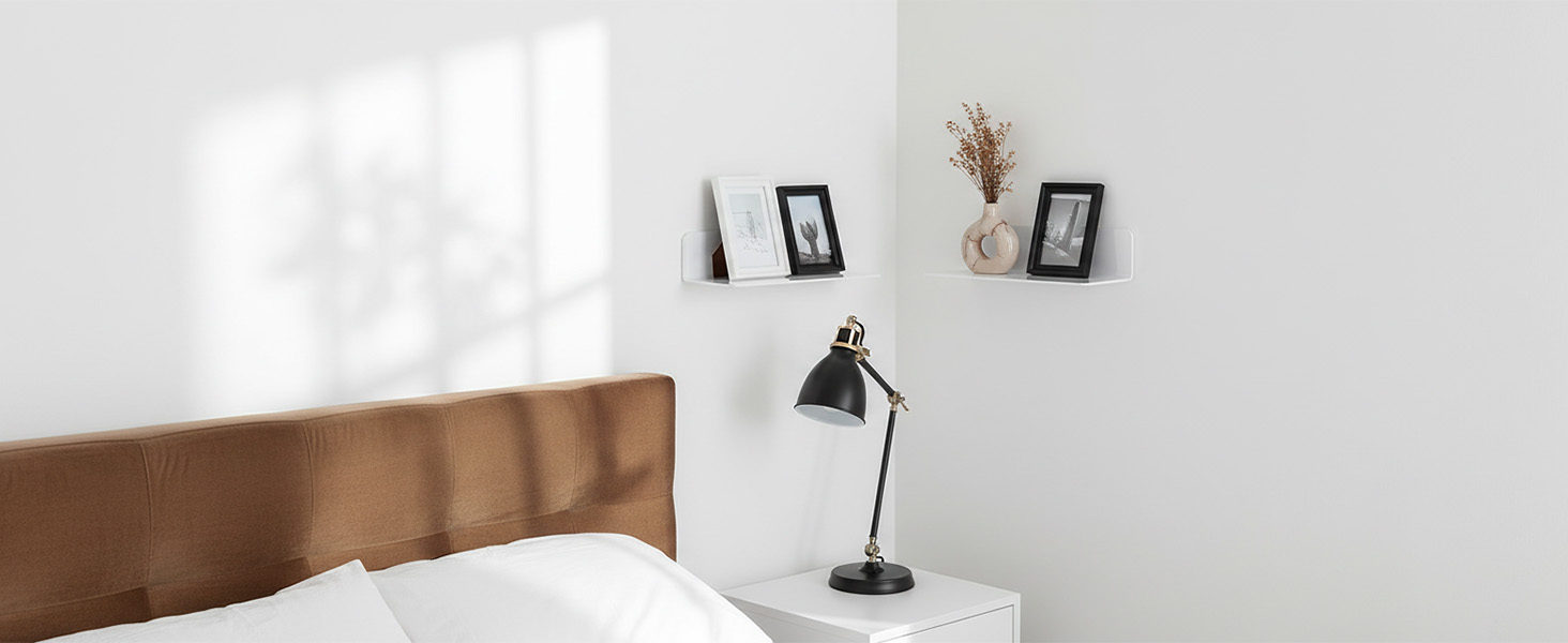 wall shelves for bedroom