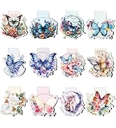 Butterfly Inspirational Magnetic Bookmarks Gifts - Wxiben 24 Pcs Floral Butterfly Bookmarks Magne...