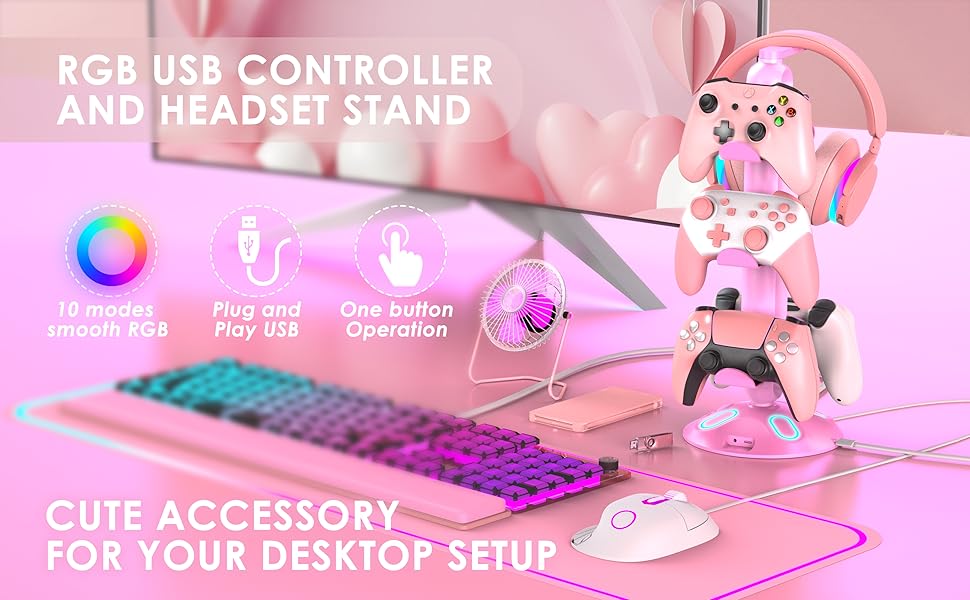 rgb headphone stand A1