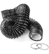 ChimimeDecor Boat Blower Hose, 3 Inch 10 Feet Marine Exhaust Hose for Engine Compartment, with 2 ...