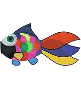 9KM DWLIFE 32 in Rainbow Fishing Windsock Spinner Garden Decoration