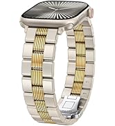 TOYOUTHS Mixed Metal Band Compatible with Apple Watch Bands 38/40/41/42/44/45/46/49mm Women Men, ...