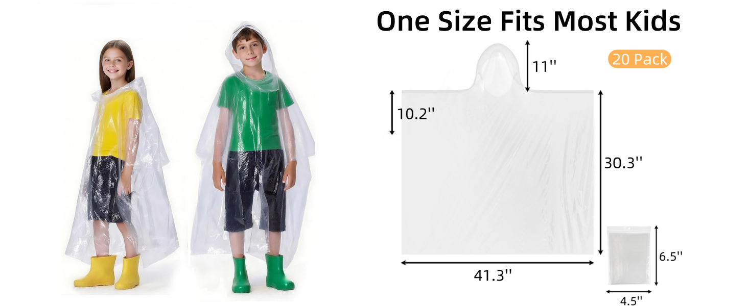 Kids Rain Poncho