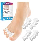 DLMDLM 2Pairs Toe Spacers for Women and Men, Toe Separators for Correct Bunion, Relieve Feet Pain...