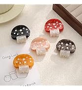 Frinnovan, 5 Pack Mushroom Hair Claw Clip Funny Mushrooms Barrette Cute Plant Jaw Clamps Clips Ha...