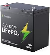 Callsun 12V 10Ah Lithium LiFePO4 Battery Built-in 10A BMS, 5000+ Cycles Deep Cycle Rechargeable L...