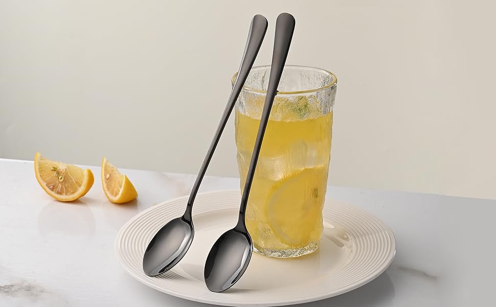 Black Latte Spoons Iced Tea Spoons