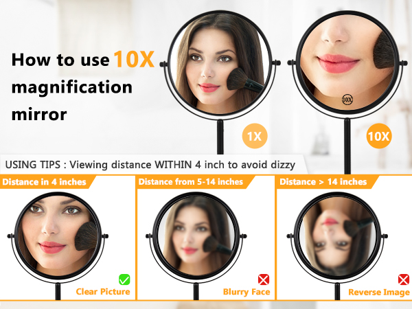10x magnifying mirror