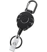 Uniclife Retractable Keychain for Badge Holder Heavy Duty Badge Reel for up to 8 oz Strong ABS Ca...