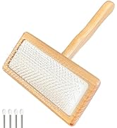Fokauiwo Dog Slicker Brush for Shedding and Grooming, Pet Deshedding Brush with Rounded Tips&Air-...
