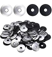 Antrader 1/4" x 1" Neoprene Washers,Neoprene EPDM Bonded Sealing Washers | Stainless Steel Rubber...