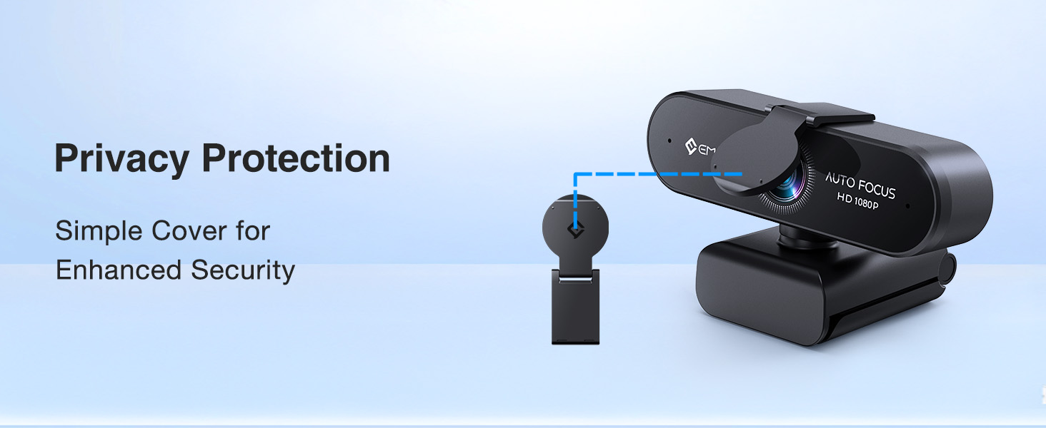 EMEET NOVA 1080P Webcam with Microphone