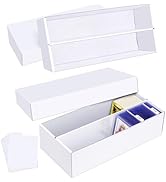 Leyzan Trading Card Storage Box 2 Pack–1600 Count Cardboard Organizer with Dividers for MTG, TCG,...