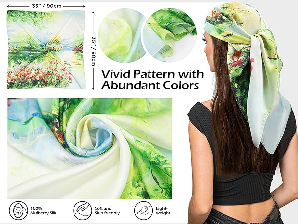 Silk Hair Head Wrap