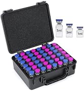 LengKe 3ML Peptide Case for Fridge – 48 Slot Peptide Travel Case, Fits 1ml 2ml 3ml Vials Storage ...