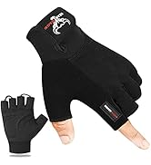 BEAST RAGE Workout Gloves for Men, Durable Palm Grip Gym Gloves Women Half Finger Elasticated Tra...