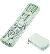 Manicure Set Nail Clippers Pedicure Kit -7 Pieces Stainless Steel Travel Nail Kit, Travel Essenti...