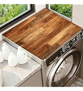 Washer Dryer Top Cover Mat, Non-Slip Laundry Room Decor, Laundry Room Kitchen Appliance Decor Pro...