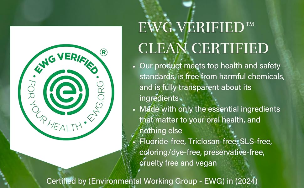 EWG Verified Clean statement
