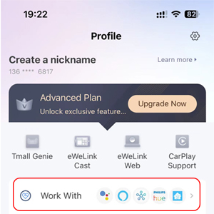 Works with Alexa, Works with Google assistant, Work with eWelink APP