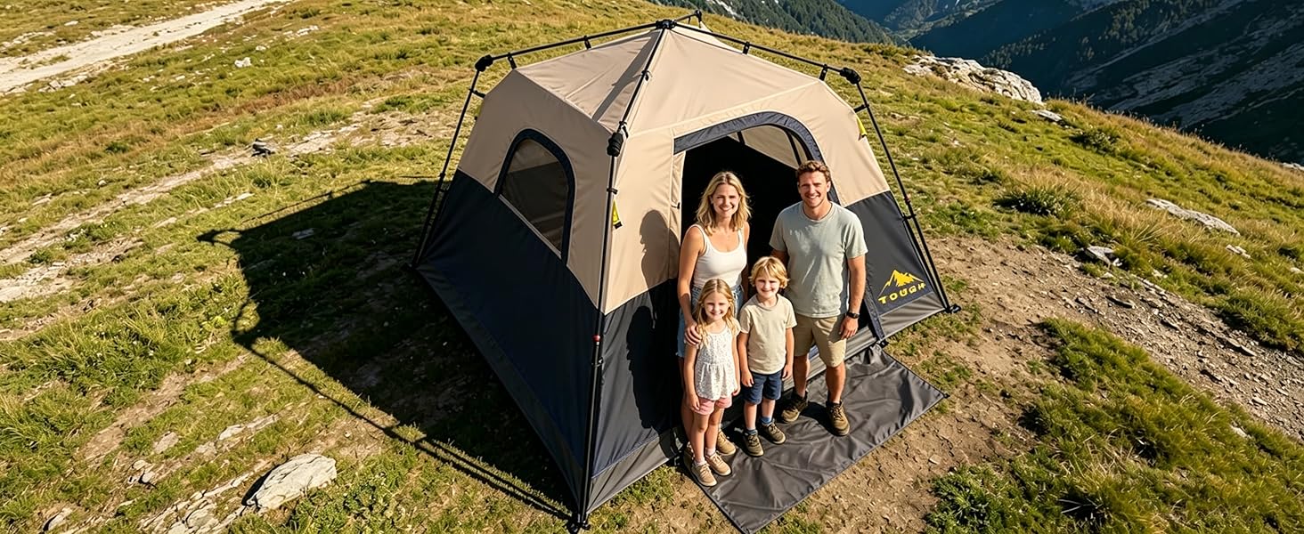 double wall tent top view waterproof no mesh