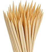 HANSGO Barbecue Skewers, 12 Inch Natural Bamboo Kabob Sticks Best for Grill, BBQ, Kebab, Marshmal...