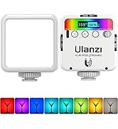 ULANZI VL49 RGB Video Lights White, LED Camera Light 360° Full Color Portable Photography Lightin...