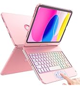 FUWANG Touch Keyboard Case for iPad (A16) 11th Generation 11 inch 2025&10th Gen 10.9 inch 2022, 3...