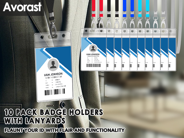 10 Pack ID Badge Holder (MIX) _Without Brand Name in Holder