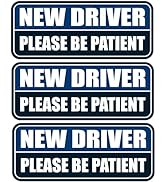 Z-oneMart New Driver Car Magnet for Car, 3 Pcs Magnetic learner Driver Sign for Car, 10 x4 in Be ...